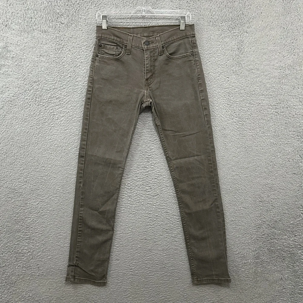 Levis Jeans Mens 29x32 Green 511 Slim Straight American Stretch Red Tab Adult